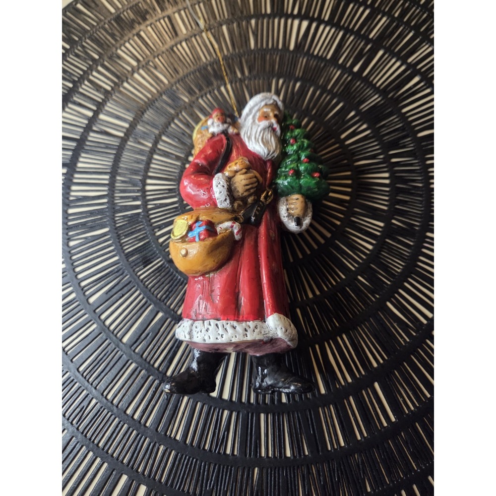 VINTAGE -Santa ornament- Plastic